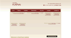 Desktop Screenshot of hotelkarai.com